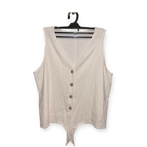 Old Navy Cropped Tie Hem Shirt